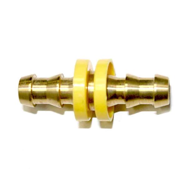 Interstate Pneumatics Easy Lock Brass Hose Fittings, Connectors, 3/8 Inch Hose Barb Splicer FL366 - main